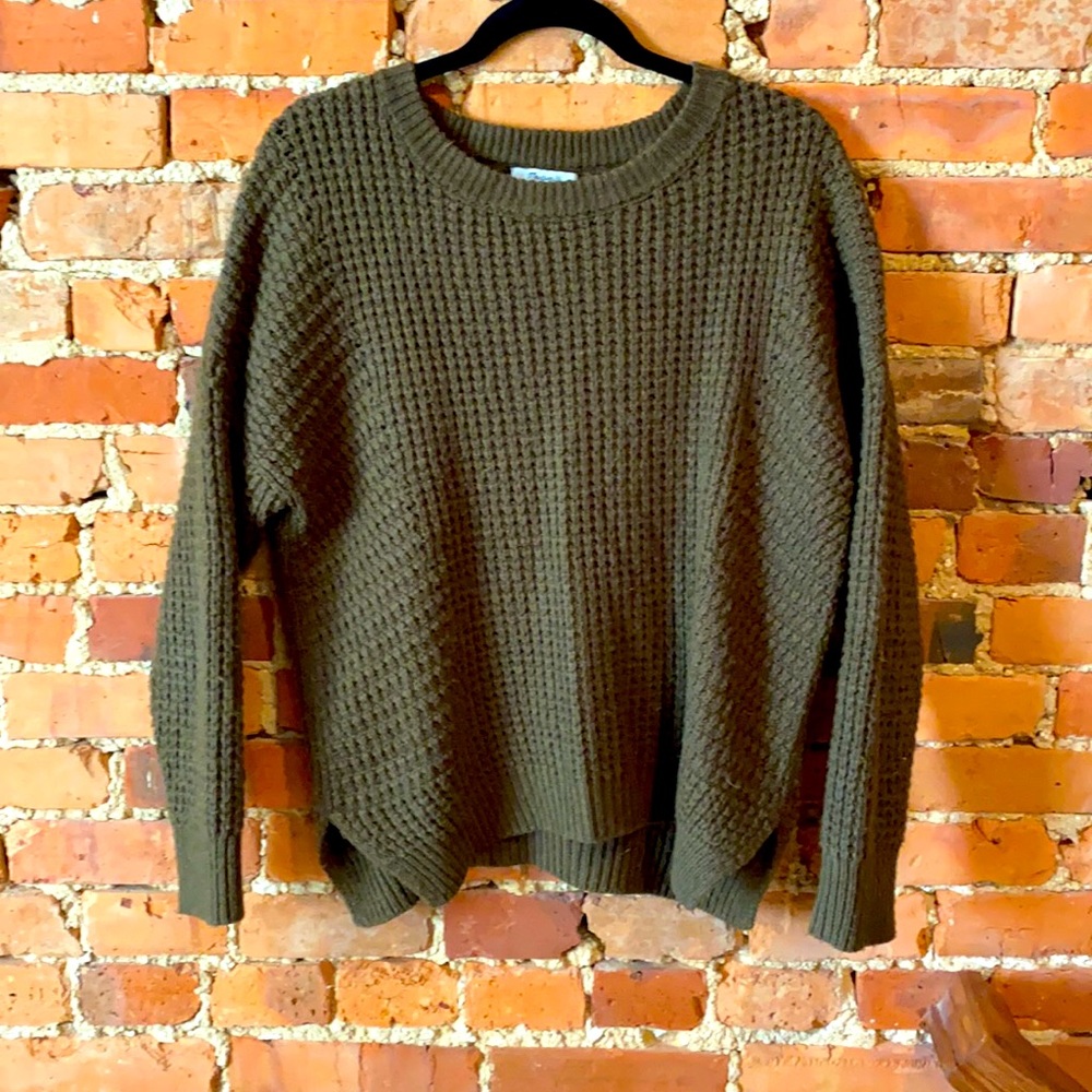 MADEWELL forest green sweater